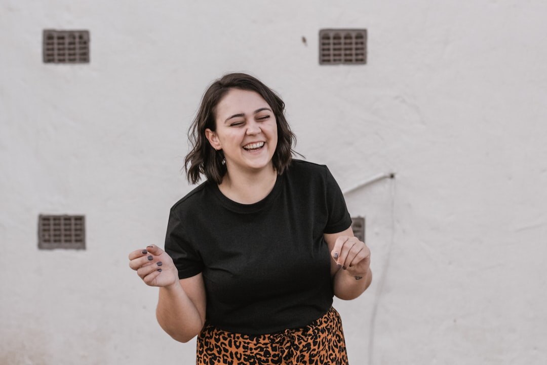 Portrait of a Czech female food editor in a kitchen