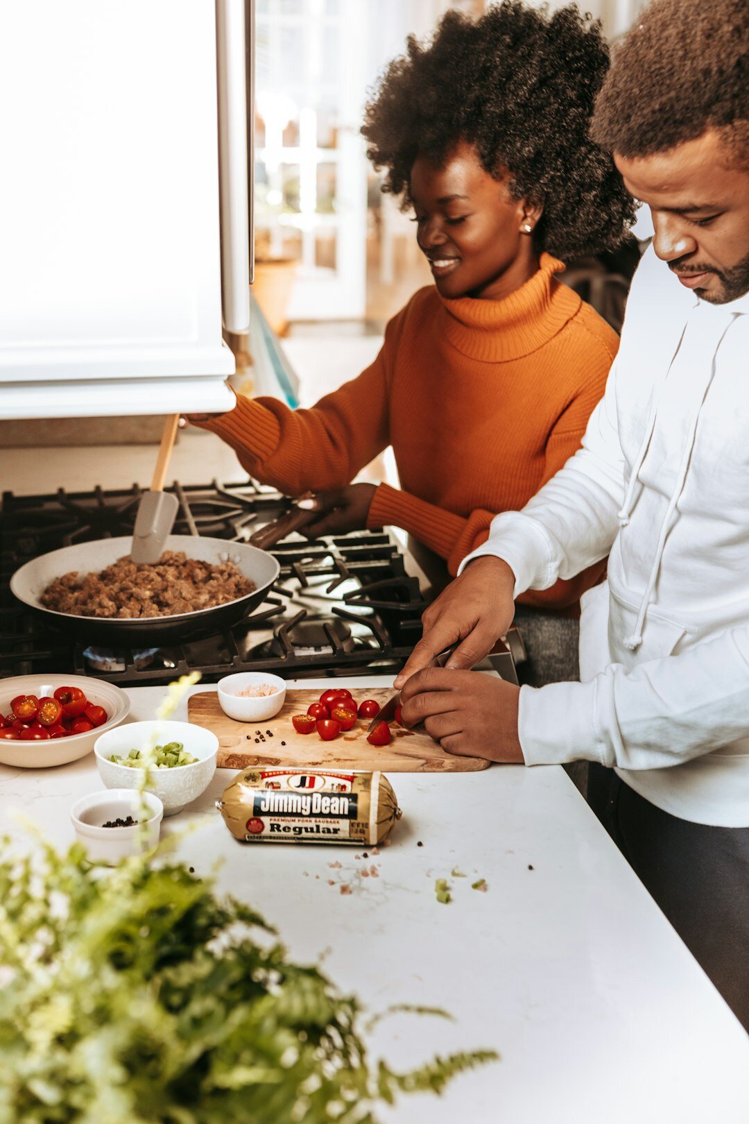 home cook preparing meal